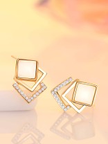 Eccentric Square Earrings