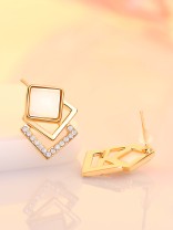 Eccentric Square Earrings