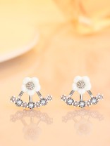 Enamored Anchor CZ Earrings