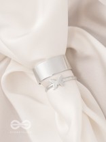 The Missing Moth- Set of Two Silver Rings