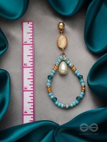 The Life Aquatic- Golden Embellished Earrings