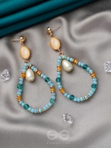 The Life Aquatic- Golden Embellished Earrings