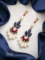 The Shrinking Violet- Golden Pearl Earrings