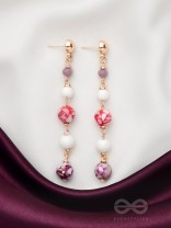 The Blossom Boulevard- Golden Embellished Earrings