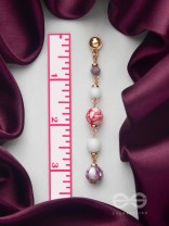 The Blossom Boulevard- Golden Embellished Earrings