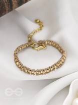 The Copper Beech- Golden Beaded Bracelet