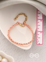 The Dahlia Aisle- Golden Beaded Bracelet