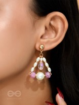 The Cinderella Swing- Golden Embellished Earrings