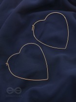 Seeking love from Universe, Oversized Heart Hoops