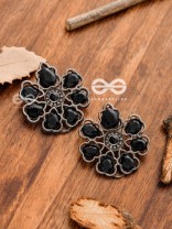 The Elegant Carved Beauties (Onyx Black) - Embellished Oxidised Collection