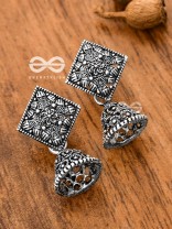 The Nature Artwork Jhumkis - Tiny Trinket Earrings