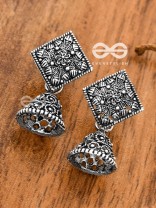 The Nature Artwork Jhumkis - Tiny Trinket Earrings