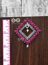 The Elegance Squared Studs (Ruby Red)- Embellished Oxidised Collection