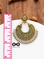 An Elegant Intricate Pearl Delight (Golden) - Embellished Oxidised Collection