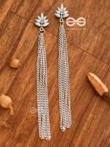 The Maple Leaf - Chain-Tasseled Boho Earrings