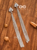 The Maple Leaf - Chain-Tasseled Boho Earrings