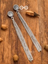 The Intricate Circles - Chain-Tasseled Boho Earrings