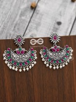 The Bohemian Elegance (Ruby Emerald) - Embellished Oxidised Collection