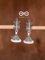 The Little Branch Pearl Jhumki - Tiny Trinket Earrings