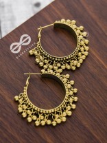 The Playful Elegance - Boho Hoop Earrings (Golden)