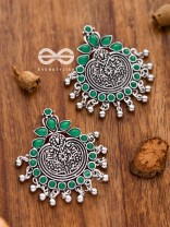 The Bohemian Intrigue (Emerald Green) - Embellished Oxidised Collection