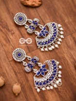 The Bohemian Elegance (Sapphire Blue) - Embellished Oxidised Collection