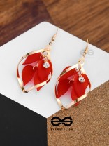 A Twisty Tale - Golden Casual Danglers (Rose Red)