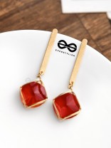 The Dangling Elegance (Scarlet Red) -  The Golden Charm Collection