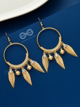 The Dangling Shimmery Leaves - The Golden Charm Collection