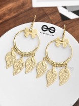 The Playful Charm - Golden Light-weight Earrings