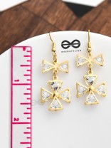 A Shimmery Statement Danglers - The Golden Charm Collection