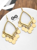 The Curvy Charm Danglers - The Golden Charm Collection