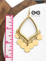 The Curvy Charm Danglers - The Golden Charm Collection