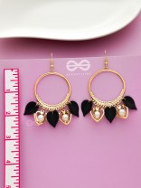 The bonafide elegance - leaf and pearl detailed danglers