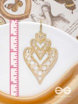 The Multilayered Intricate Hearts - The Golden Charm Collection