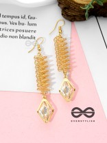 Spiralling in Style - Casual Golden Danglers