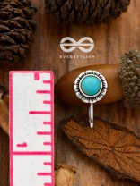 The Delightful Florals - Turquoise Boho Nosering