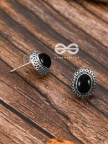 The  Aztec Button Studs - Tiny Trinket Earrings