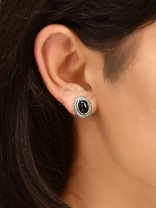 The  Aztec Button Studs - Tiny Trinket Earrings