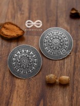 The Shield Of Flowers - Artistic Boho Studs