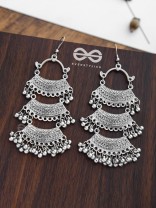 The Bohemian Fantasy- Multilayered statement earrings