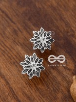 The Floral Bling Studs - Tiny Trinket Earrings