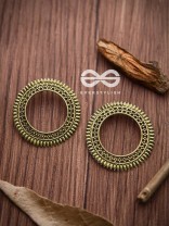 The Little Bohemian Sun (Golden) - Oxidised Boho Earrings
