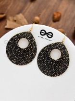 The Flowery Droplets - Oxidised Golden Danglers