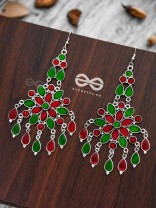 'An Ethnic Fantasy' - Statement Enamelled Ethnic Danglers