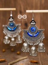 The Bohemian Allure - Meenakari Triple Jhumki Danglers