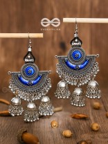The Bohemian Allure - Meenakari Triple Jhumki Danglers