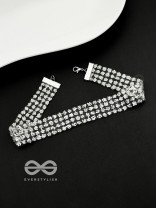 Shimmer on My Neck - Statement Silver Choker