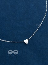 The Dainty Heart Neckpiece - Silver