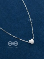 The Dainty Heart Neckpiece - Silver